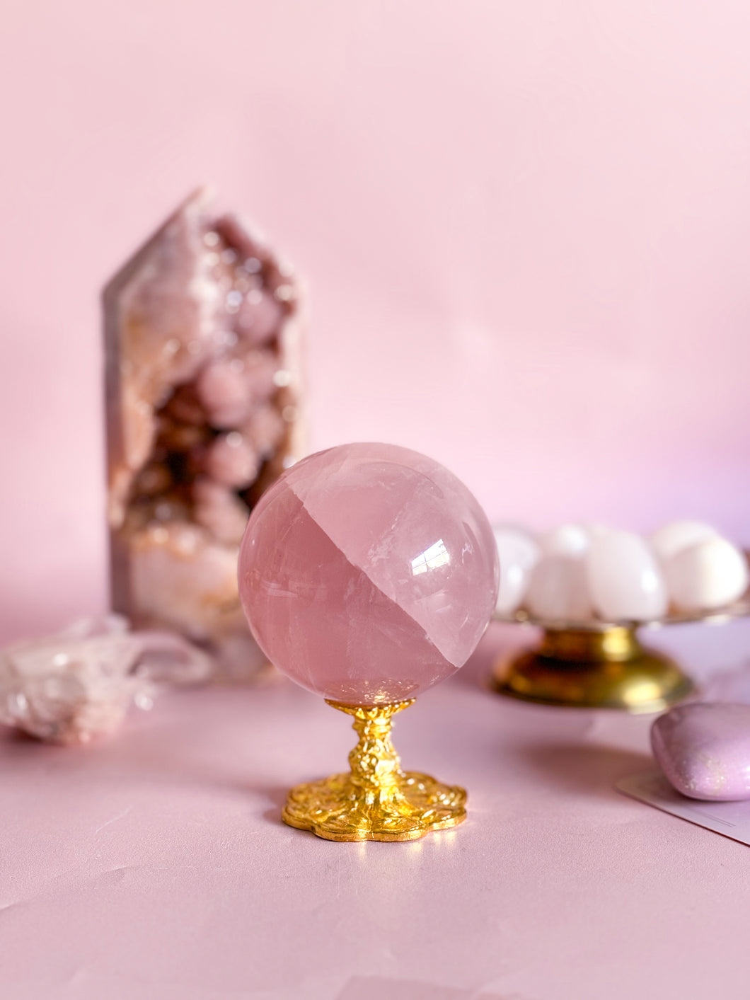 Rose Quartz Sphere 006