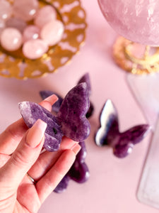 Lepidolite 3D Butterfly