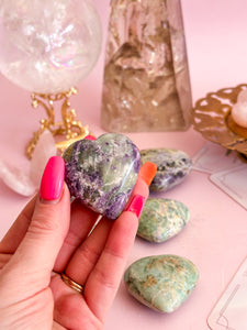 Bolivianite Puffy Hearts