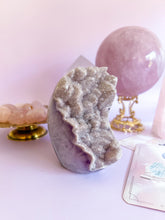 Load image into Gallery viewer, Pink Sugar Rainbow Amethyst with Quartz + Agate
