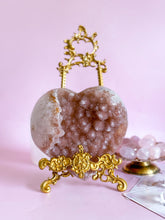 Load image into Gallery viewer, Peach Rainbow Amethyst Heart
