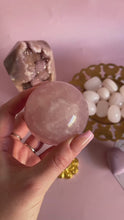 Load and play video in Gallery viewer, Rose Quartz Sphere 005
