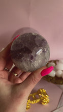 Load and play video in Gallery viewer, Druzy Amethyst with Quartz and Agate Sphere 002
