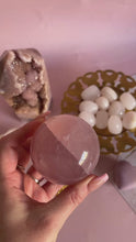 Load and play video in Gallery viewer, Rose Quartz Sphere 006
