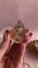 Load and play video in Gallery viewer, Citrine Faceted Heart 012
